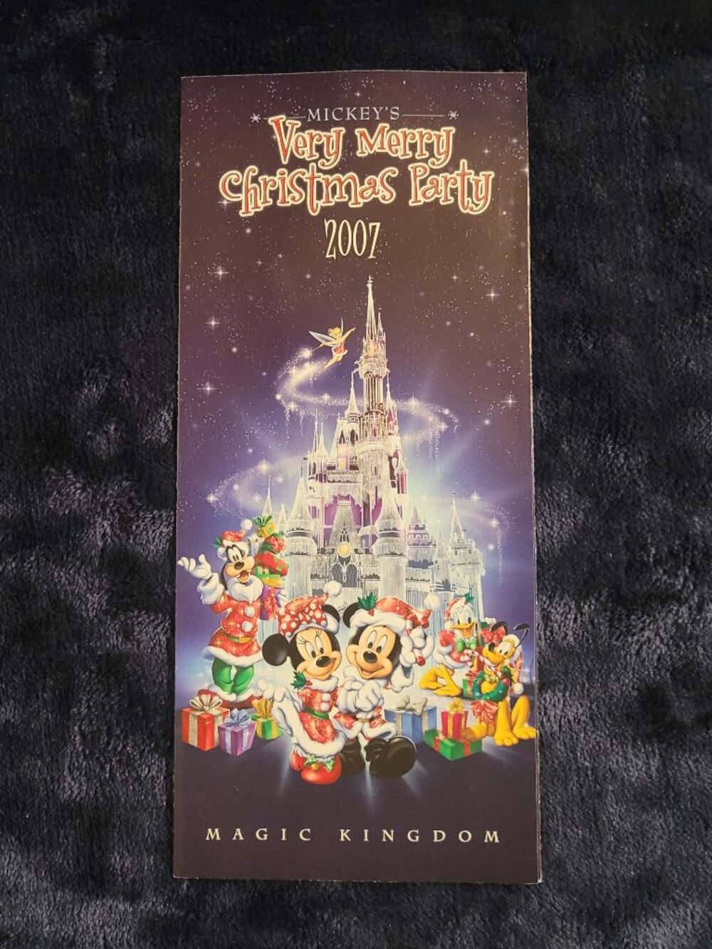 2007 Mickey’s Very Merry Christmas Party Magic Kingdom map – Disney holiday
